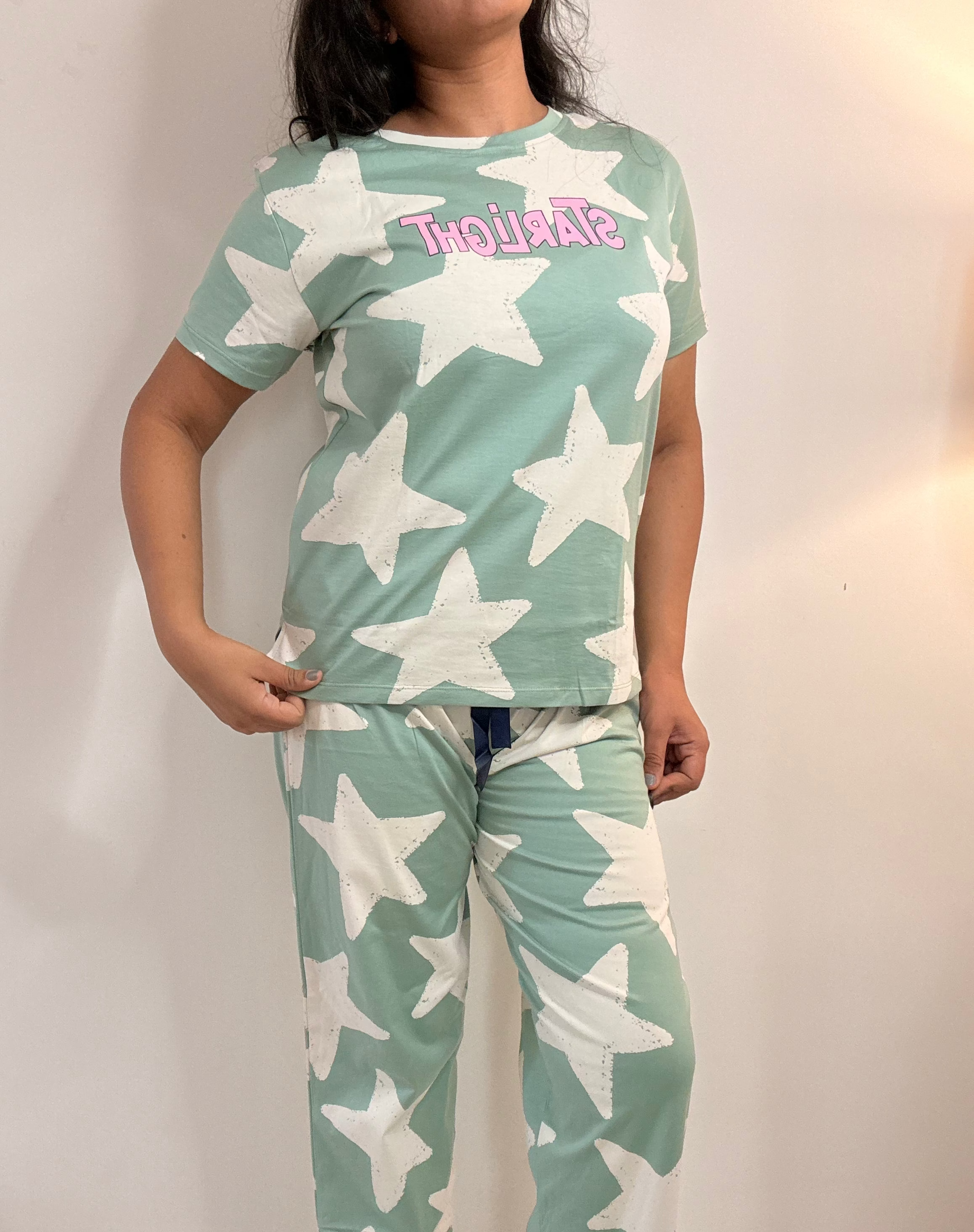 Forest Under Stars Night Suit Set